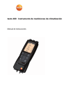Manual de instrucciones testo 480