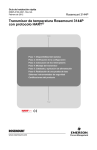 Transmisor de temperatura Rosemount 3144P con
