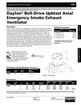 Dayton® Belt-Drive Upblast Axial Emergency Smoke Exhaust