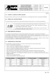 FOGLIO ISTRUZIONI INSTRUCTION SHEET HOJA DE