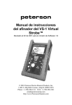 peterson Manual de instrucciones del afinador del VS