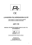 Lavadora pulverizadora ELITE 178 PDF