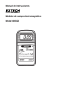 Manual de instrucciones Medidor de campo electromagn&eacute;tico