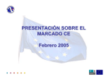 Presentación sobre el marcado CE.