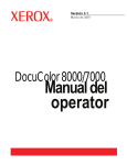 DocuColor 8000/7000 Manual del operador