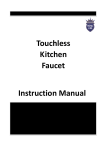 Touchless Kitchen Faucet Instruction Manual