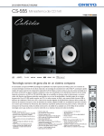 CS-555 Minisistema de CD hi-fi