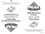 Inversor de Energía de 2000 Vatios 2000 Watt