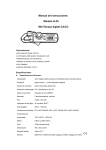 Manual de Instrucciones Modelo G