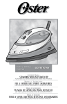 steam iron with anti-scratch tip fer a vapeur avec pointe antirayures