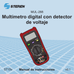 Multímetro digital con detector de voltaje