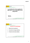 La contribución de los equipos de aplicación al uso sostenible de