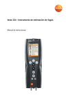 testo 324 - Instrumento de estimaci&oacute;n de fugas