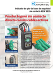 Prueba Segura sin contacto directo con los cables activos