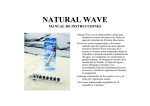 NATURAL WAVE MANUAL DE INSTRUCCIONES