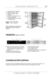 FICHA DEL PRODUCTO CONGELACIÓN RÁPIDA