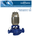 IOM for Horizontal Process SCE Pumps with Bearing