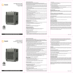 FAN-FORCED ELECTRIC UTILITY HEATER Model