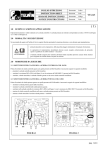 FOGLIO ISTRUZIONI INSTRUCTION SHEET HOJA DE