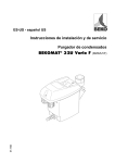 Instrucciones de instalación y de servicio Purgador de condensados