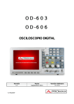 Manual de instrucciones OD-603 / OD-606 (osciloscopio