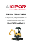 MANUAL DEL OPERARIO EXCAVADORA KDG15