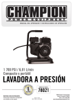 LAVADORA A PRESIÓN - Champion Power Equipment