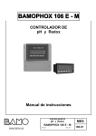 CONTROLADOR DE pH y Redox Manual de instrucciones