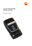 Instruction manual testo printer 0554 0620