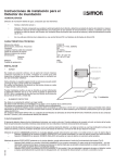 Instrucciones de instalación para el Detector de inundación