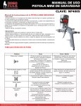 manual de uso pistola mini de gravedad clave: nf4005