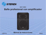 Bafle profesional con amplificador