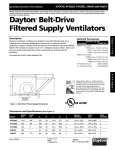 Dayton Belt-Drive Filtered Supply Ventilators