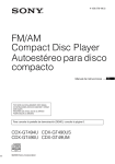 FM/AM Compact Disc Player Autoestéreo para disco compacto