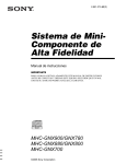 Sistema de Mini- Componente de Alta Fidelidad