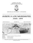 Aviso a los Navegantes 07-2015 - Direcci&oacute;n de Hidrograf&iacute;a y