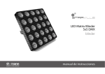LED Matrix Blinder 5x5 DMX blinder manual de instrucciones