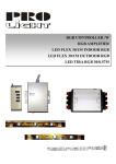rgb controller /w rgb amplifier led flex 30/1m indoor rgb led flex 30
