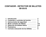 CONTADOR - DETECTOR DE BILLETES 99-VA10