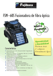 FSM–60S de fibra óptica Fusionadora