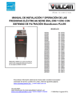 Freidora electrica serie ERA, ERD y ERC (ESP).