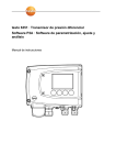 testo 6351 &middot; Transmisor de presi&oacute;n diferencial Software P2A