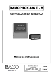 CONTROLADOR DE TURBIEDAD Manual de instrucciones