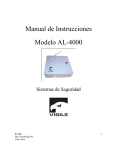 Manual de Instrucciones Modelo AL-4000