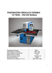 PUNZONADORA HIDRAULICA EUROMAC CX 750/30 &sup2; 1250 CNC