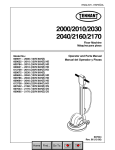 Floor Machine Máquina para pisos Operator and Parts Manual