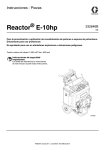 332646B - Reactor E-10hp, Instructions-Parts, Spanish