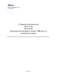 1. Manual de Instrucciones HI 931700 HI 932700 Indicadores