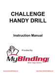 Challenge Handy Drill Manual