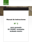 Manual de instrucciones para parquets DI LEGNO&reg; aceitados